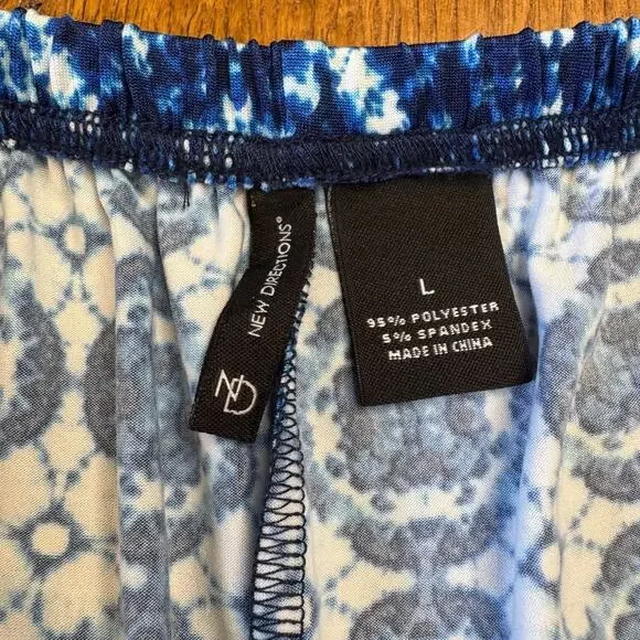 Lot of 3 Womens New Directions Wide-Leg Stretch Palazzo Pants and Blouse Sz L - Picture 12 of 13